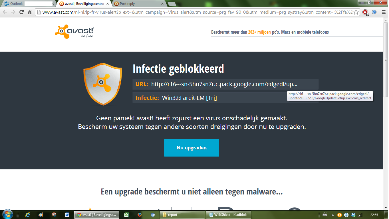infection blocked avast mac